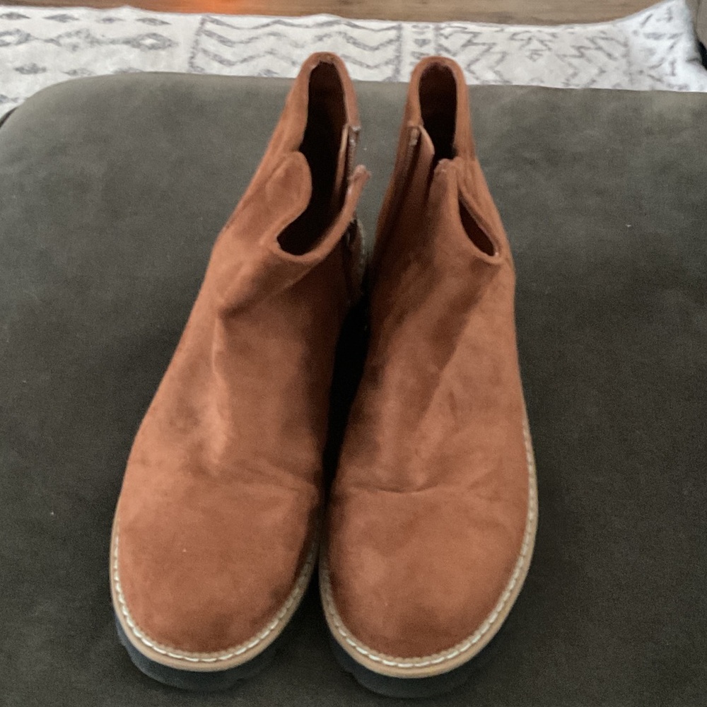 Aerosoles Brown Suede Ankle Boots